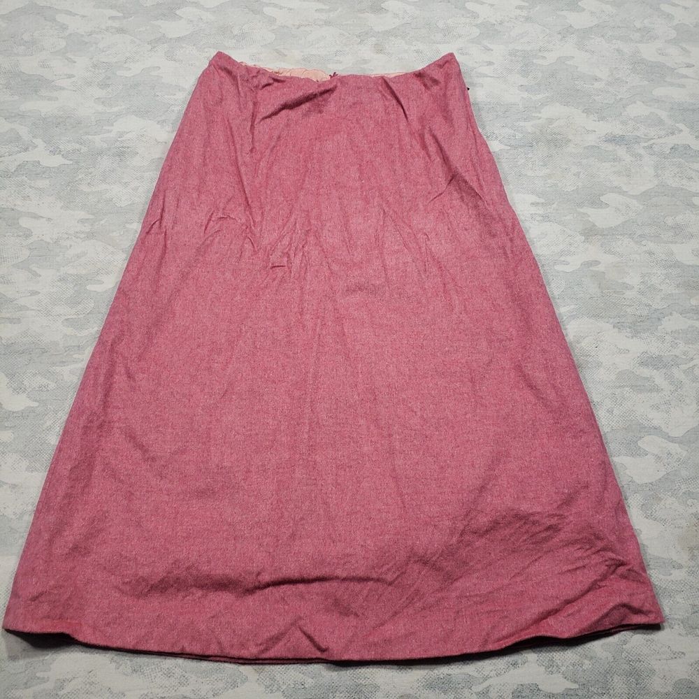 French Connection Skirt Womens 8 Pink Wool Blend Midi